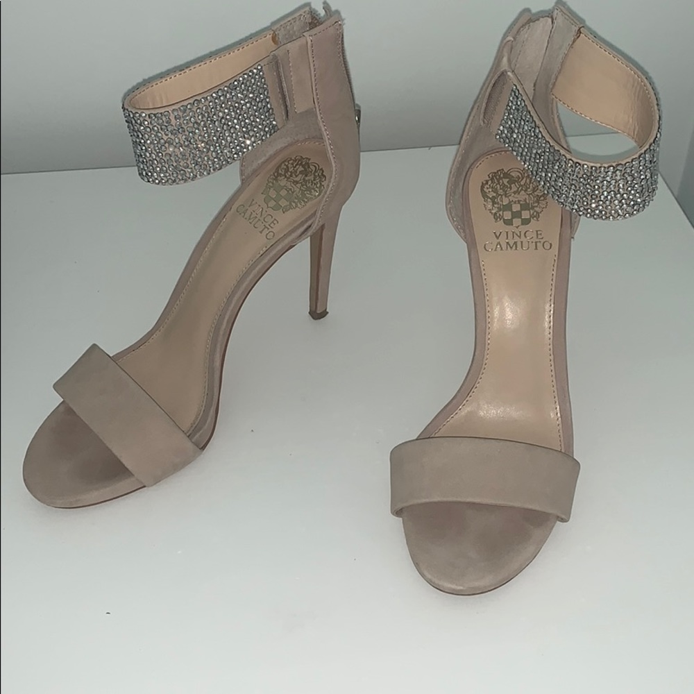 Vince Camuto Ankle strap rhinestone pump